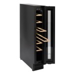 Pendingin Anggur Willow 20L Hitam di Bawah Meja, Untuk 7 Botol, Peringkat 4*